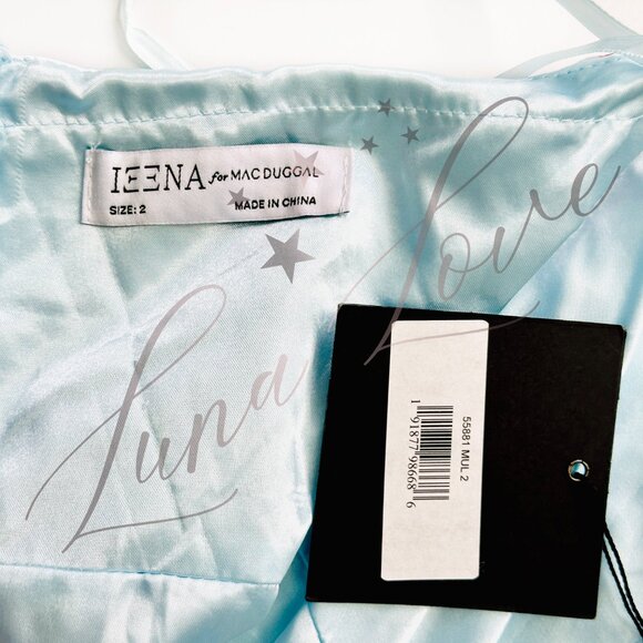 MAC DUGGAL x Anthropologie Asymmetrical Halter-Neck Tiered Gown (size 2) NWT - Picture 11 of 12